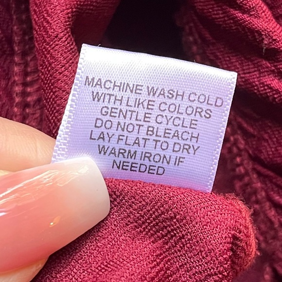 ☀️ Pac Sun Mini Flare Skirt , in Shade Burgundy, Size: Large ✨ - Picture 6 of 8